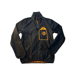 Chelsea FC Adidas Black Jacket Jogger Size: Small w/ Orange Accents